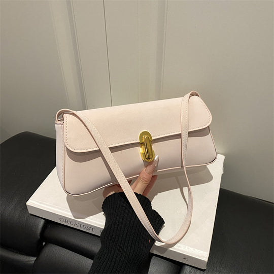 Damen elegante Umhängetasche mit strukturiertem Design und goldener Schnalle Nord Taschen