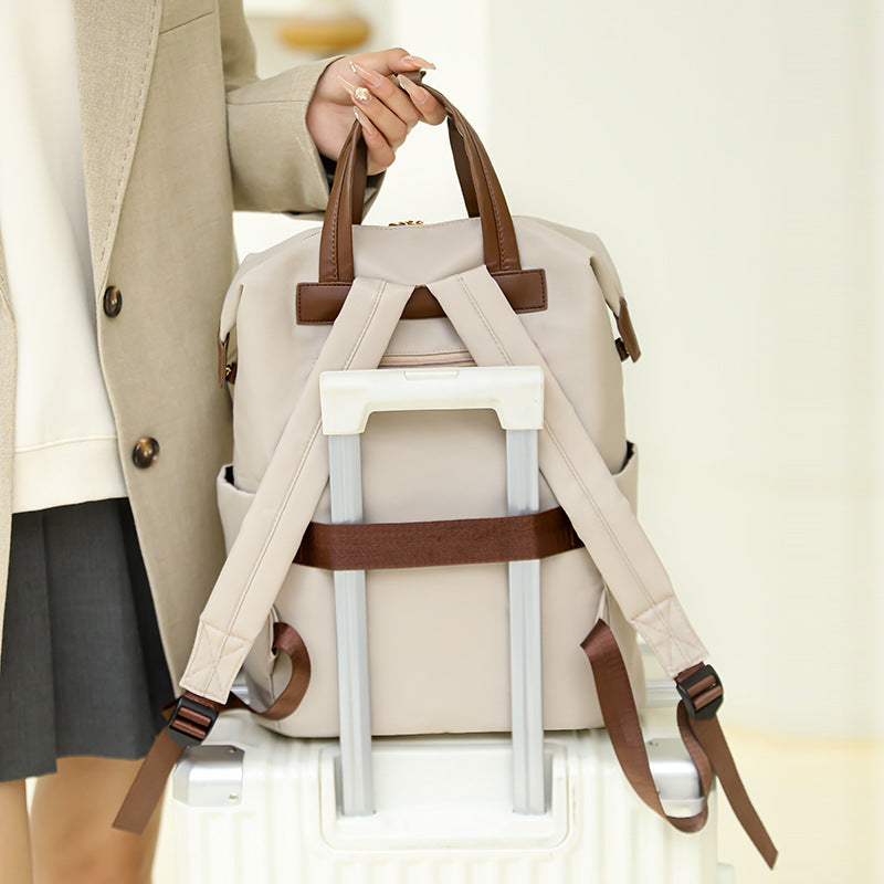 Damen multifunktionaler Rucksack mit eleganten Lederakzenten Nord Taschen