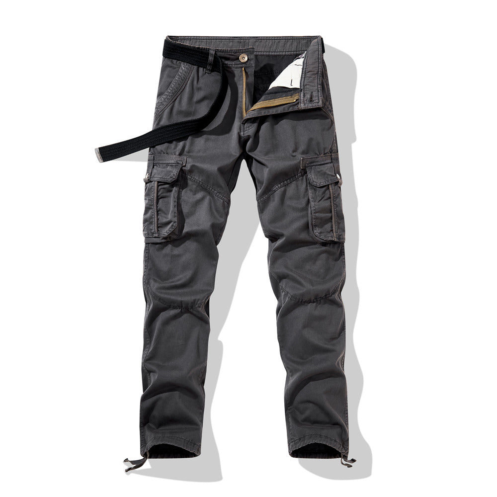 Herren Cargo-Arbeitshose mit verstärkten Knien, Multifachtaschen und Kordelbund Nord Taschen