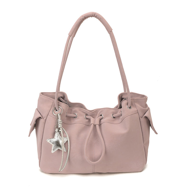 Damen Hobo Tasche aus weichem Kunstleder mit elegantem Zugverschluss Nord Taschen