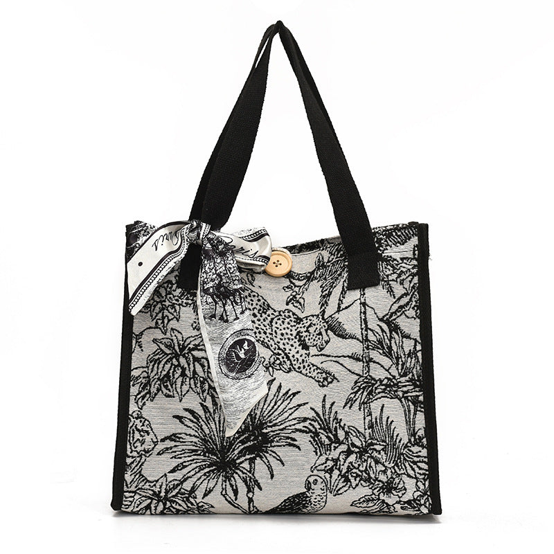 Damen Tragetasche mit floralem Motiv und multifunktionalem Design Nord Taschen