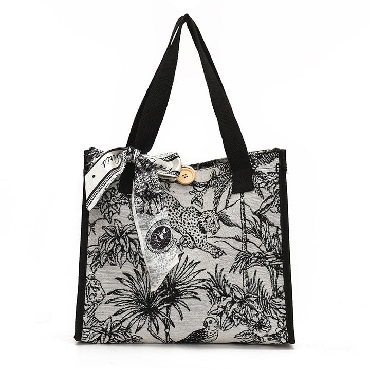 Damen Tragetasche mit floralem Motiv und multifunktionalem Design Nord Taschen