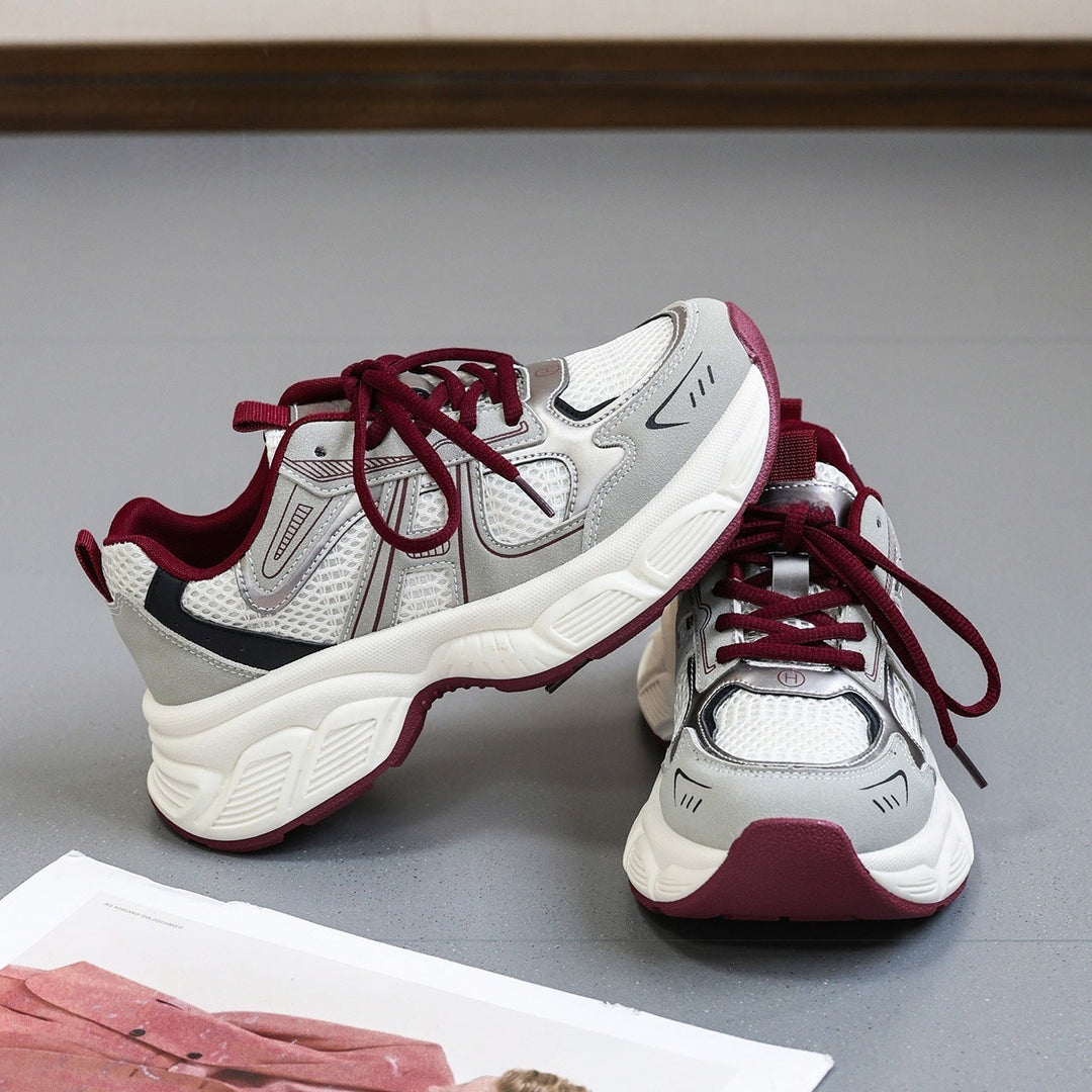 Damen Multicolor Laufschuhe mit atmungsaktiver Obermaterialstruktur und rutschfester Sohle