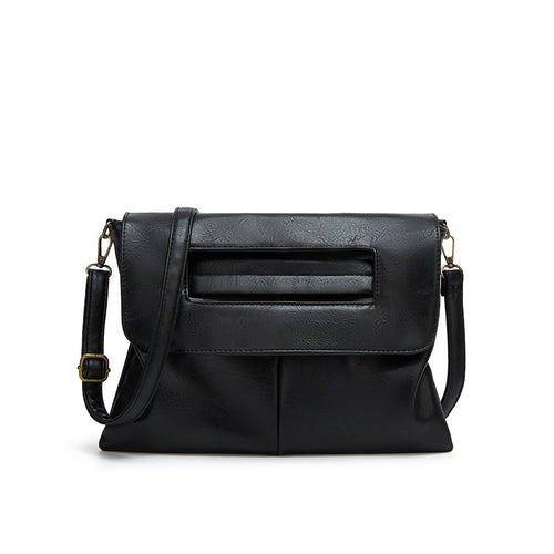 Damen Clutch-Tasche mit elegantem Faltendesign und verstellbarem Trageriemen Nord Taschen