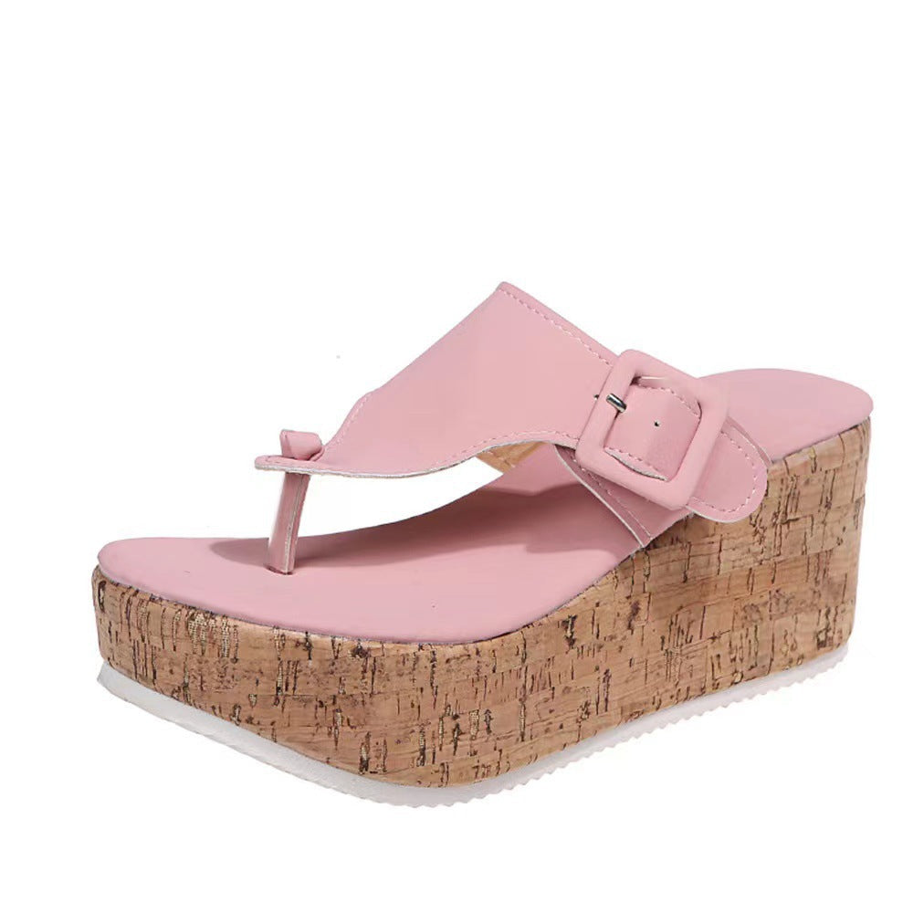 Damen Wedge-Sandaletten mit komfortablem Korkfußbett und verstellbarem Riemen Nord Taschen