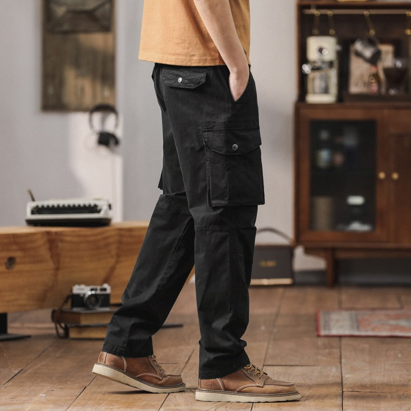 Herren Robuste Relaxed-Fit Cargohose mit verstärkten Knien und Mehrfach-Taschen Nord Taschen