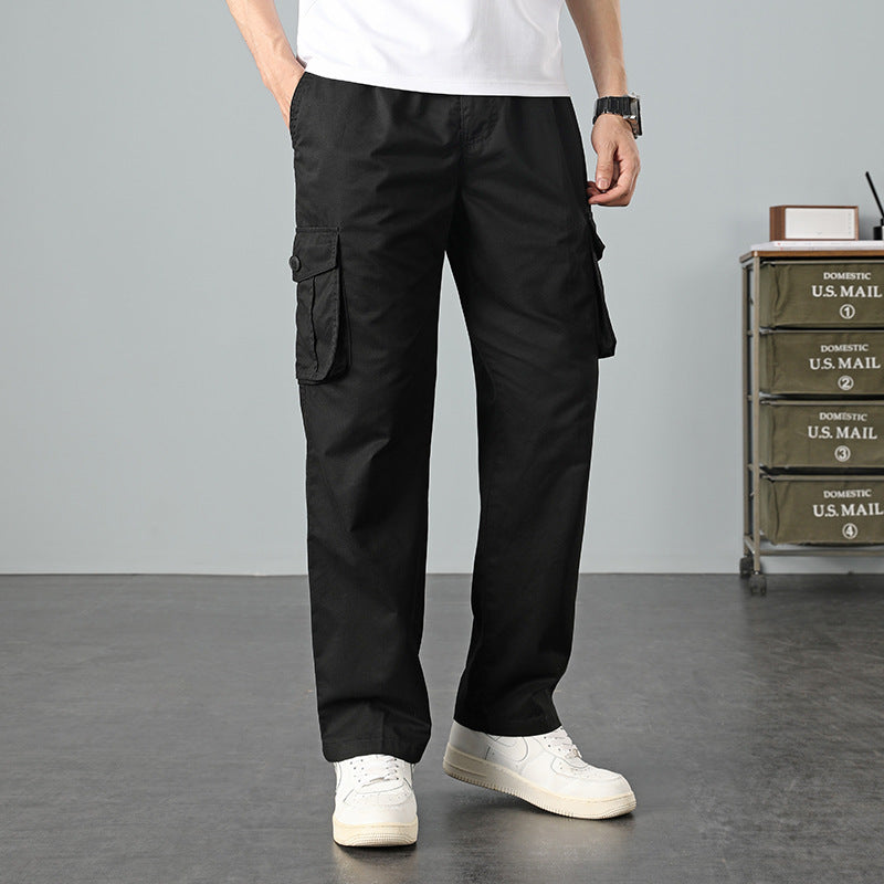 Herren Lässige Canvas-Cargohose mit großen Klappentaschen, Relaxed Fit & verstärkten Nähten Nord Taschen