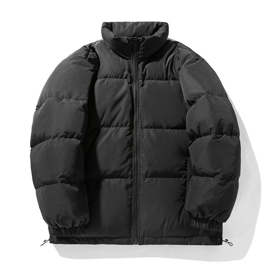 Unisex Oversize Wattierte Steppjacke mit hohem Stehkragen, Kordelzugsaum und durchgehendem Reißverschluss Nord Taschen
