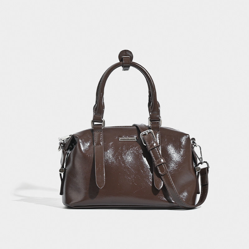 Damen elegante Handtasche mit glänzender Oberfläche Nord Taschen