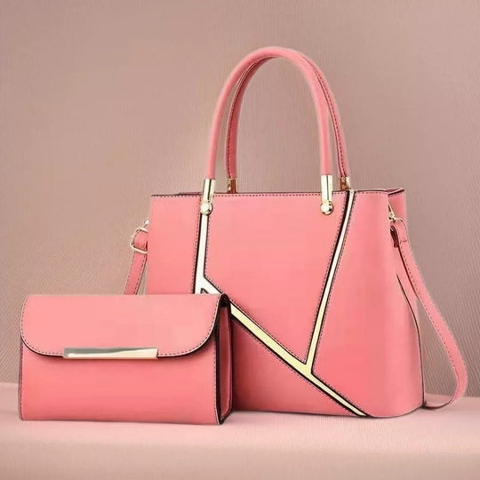 Damen Handtaschen Set mit schickem Clutch und goldenen Akzenten Nord Taschen