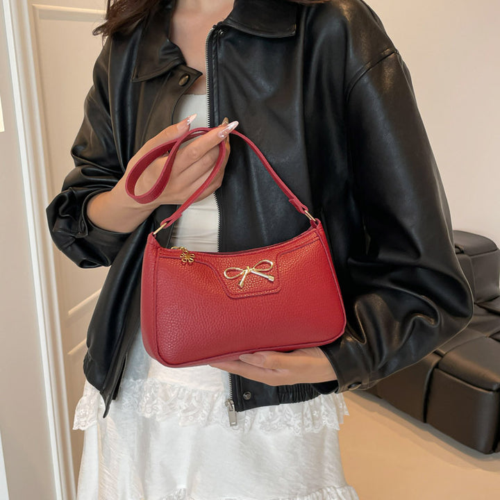Damen elegante Handtasche mit feinem Schleifendetail Nord Taschen