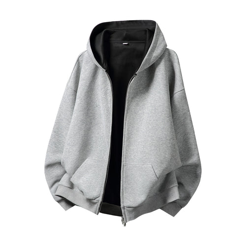 Unisex Oversize-Kapuzenjacke mit kontrastiertem Innenfutter und tiefer Kängurutasche Nord Taschen