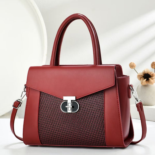 Damen Designer-Handtasche mit strukturierten Oberflächen und abnehmbarem Schulterriemen Nord Taschen