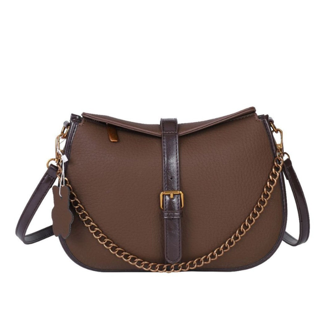 Damen elegante Umhängetasche mit goldener Kette Nord Taschen