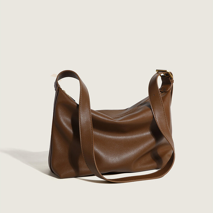 Damen Hobo-Tasche aus hochwertigem Kunstleder mit raffiniertem Faltendesign Nord Taschen