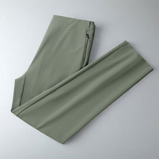 Damen Elegante Stretch-Hose mit Reißverschlusstasche und geradem Schnitt Nord Taschen