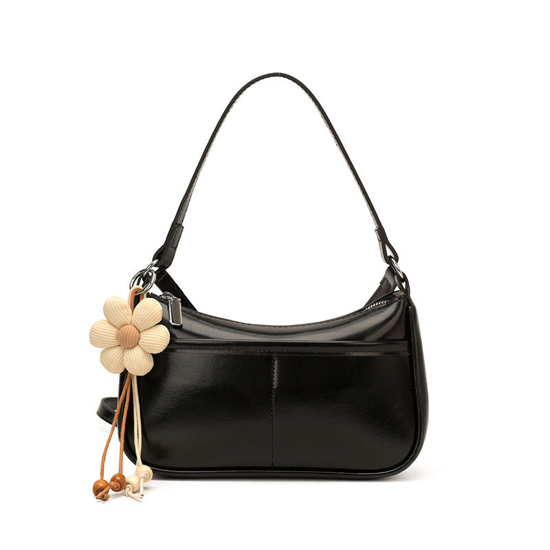 Damen Umhängetasche mit floralem Anhänger Nord Taschen