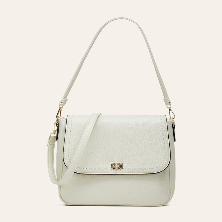 Damen Umhängetasche aus hochwertigem Kunstleder mit eleganter Klappenfront Nord Taschen
