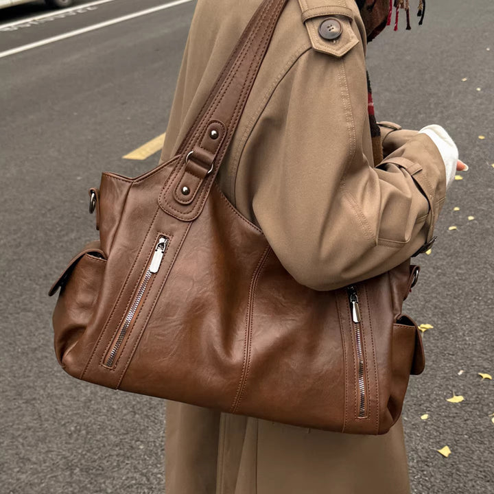 Damen Hobo-Tasche mit eleganten Reißverschlussdetails und großzügigem Innenraum Nord Taschen