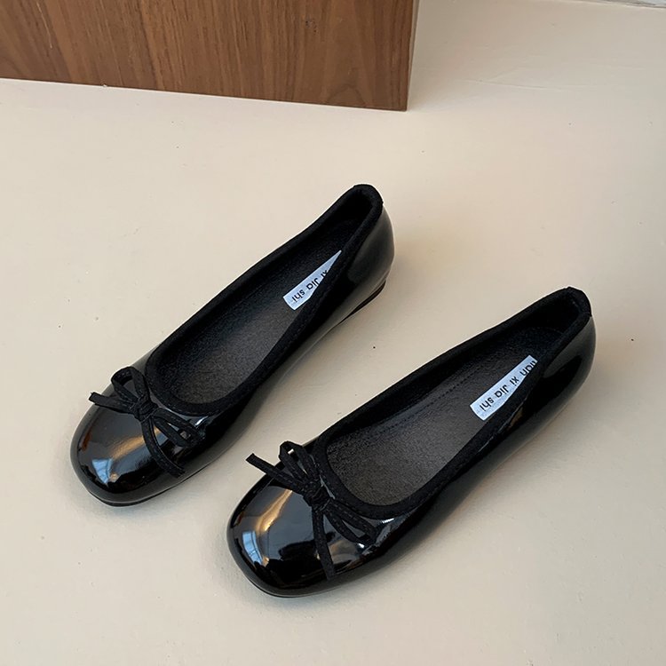 Damen Ballerinas mit dekorativer Schleifenapplikation und komfortablem Fußbett