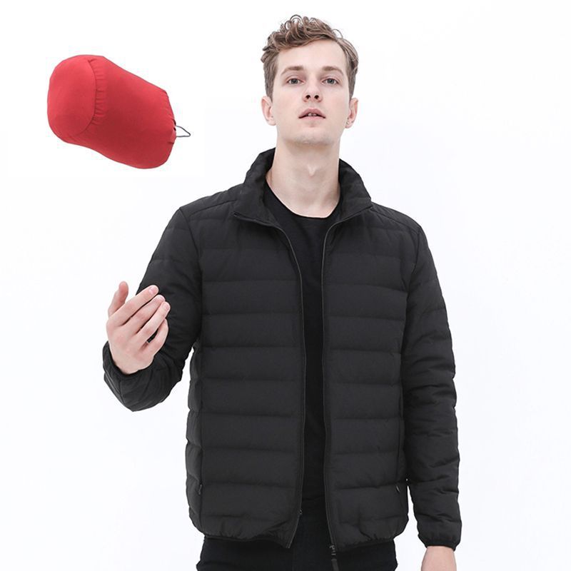 Herren leichte gesteppte Thermo-Steppjacke mit Stehkragen Nord Taschen