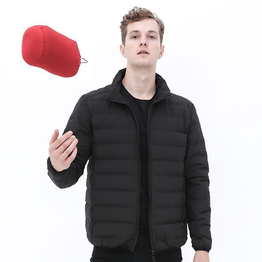 Herren leichte gesteppte Thermo-Steppjacke mit Stehkragen Nord Taschen