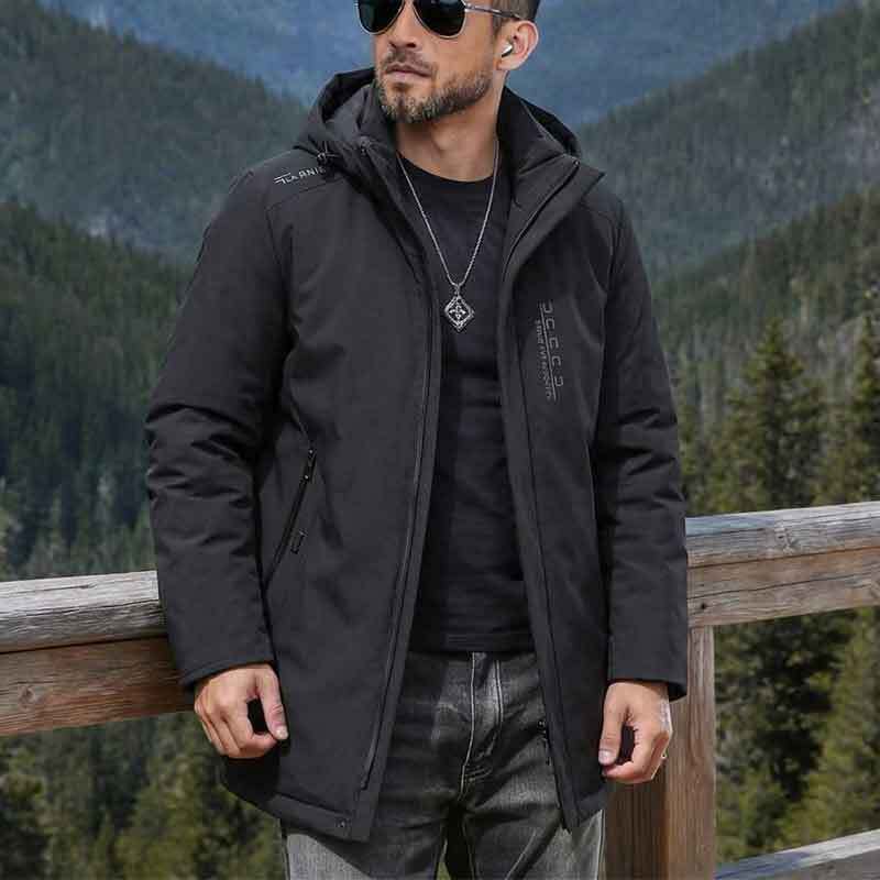 Herren Multifunktionale Übergangsjacke mit hohem Kragen Nord Taschen