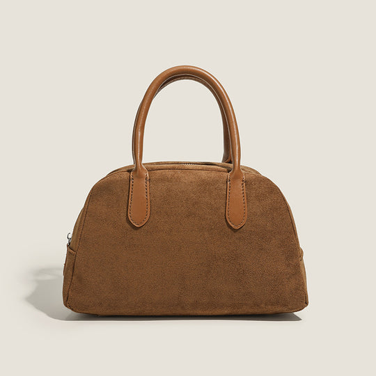 Damen elegante Handtasche aus Wildleder mit edlen Details Nord Taschen