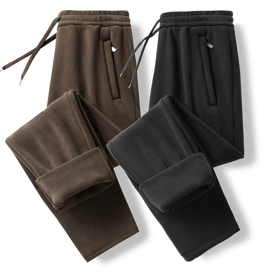 Herren Fleece-Jogginghose mit elastischem Bund, Kordelzug und gerippten Bündchen Nord Taschen