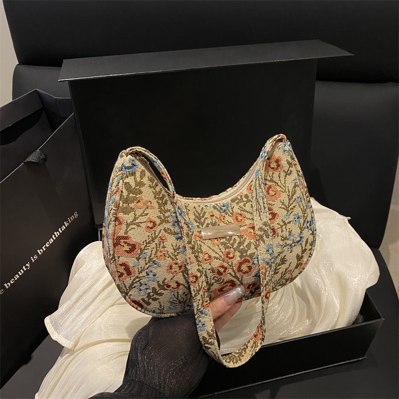 Damen Umhängetasche mit traditionellem Blumenmuster Nord Taschen