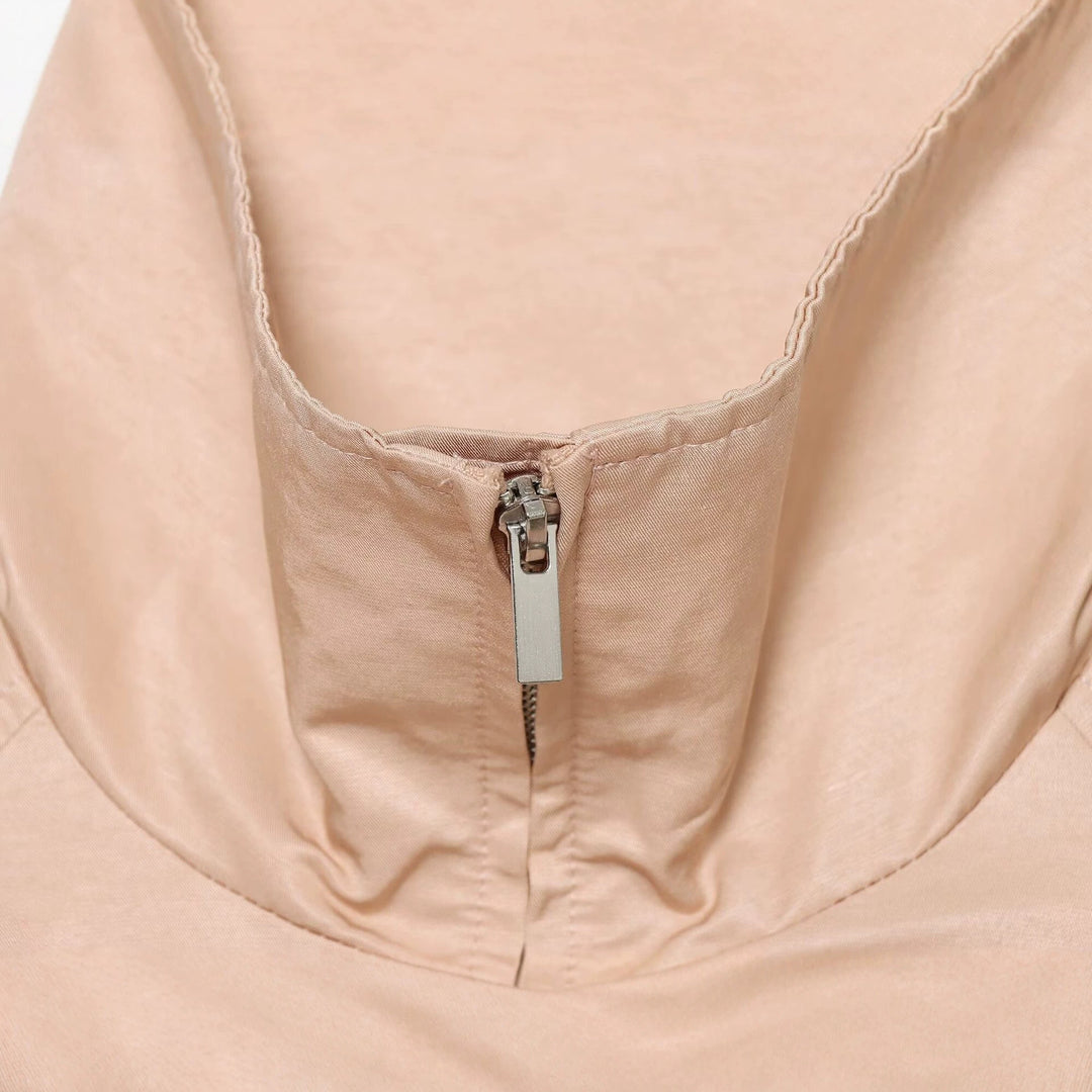 Damen Kurzer Windbreaker‑Blouson mit hohem Stehkragen, Raglanärmeln und Tunnelzugsaum Nord Taschen