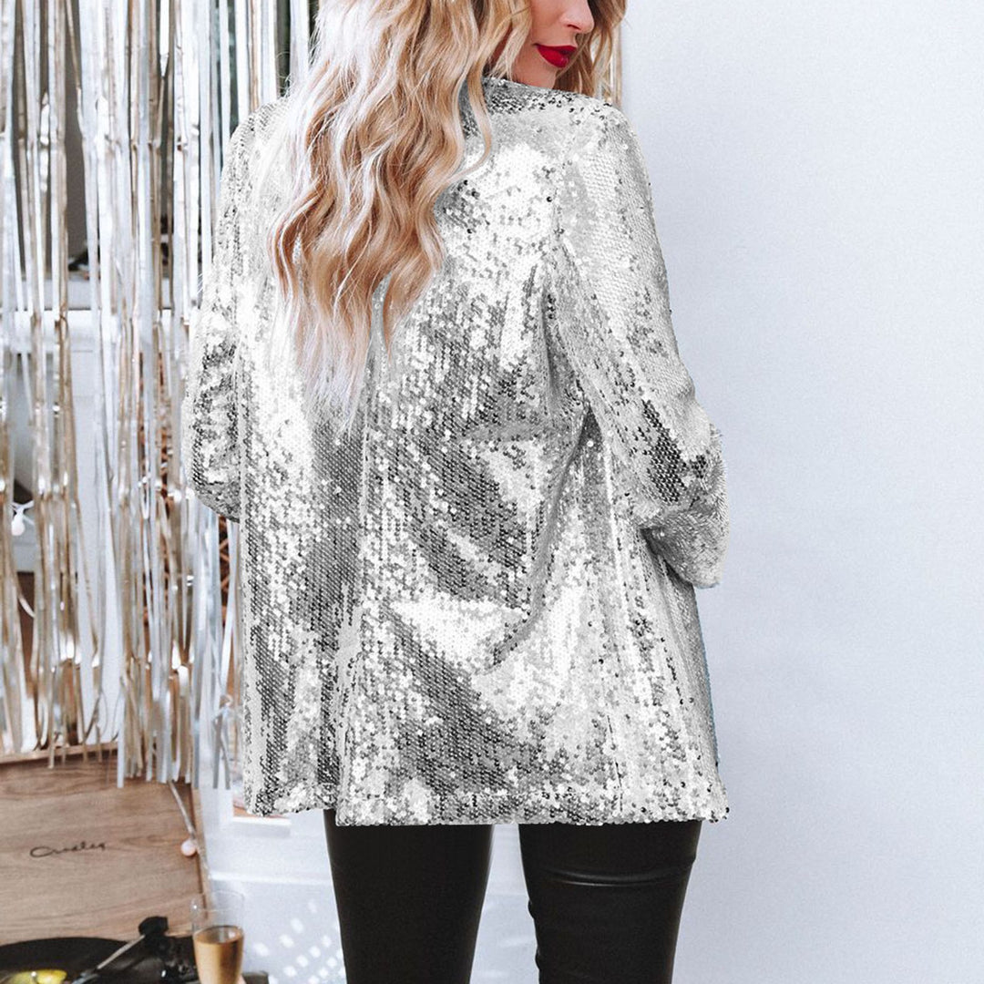 Glitzerjacke Damen Pailletten