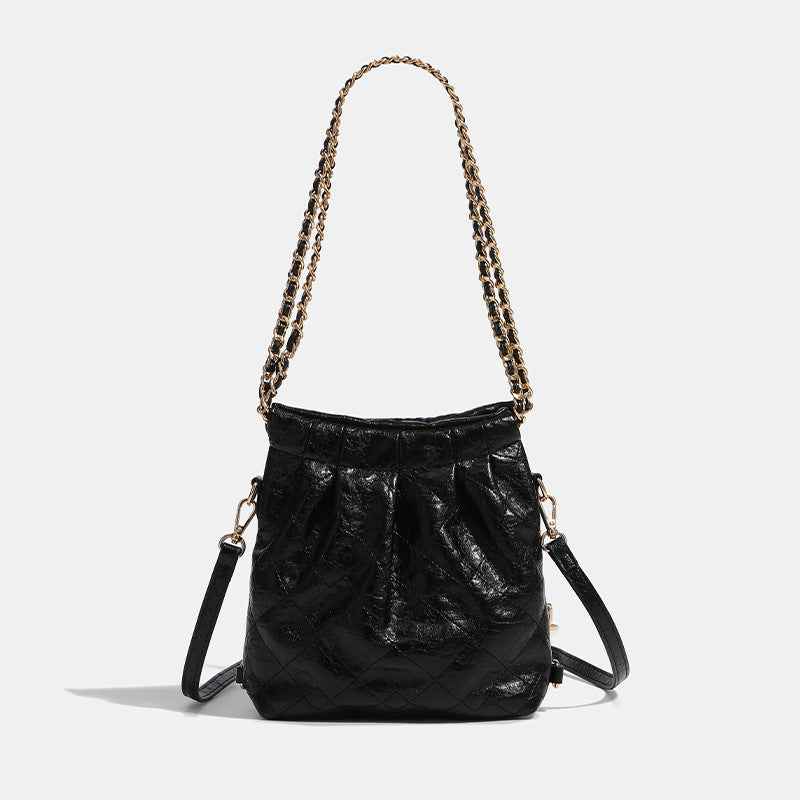 Damen Hobo-Tasche mit originellem Faltendesign und luxuriösem Kettenriemen Nord Taschen