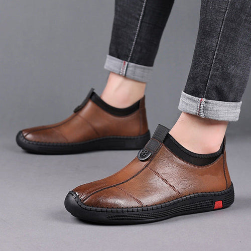 Damen Bequeme Leder Slipper mit elastischem Einstieg Nord Taschen