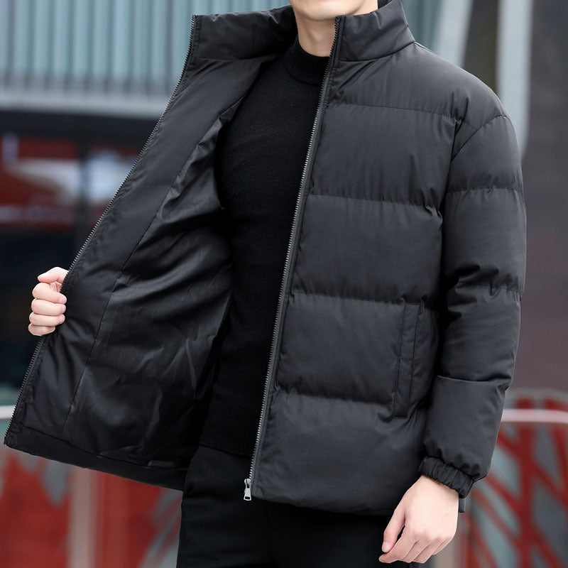 Herren Kurz geschnittene gesteppte Thermojacke mit Stehkragen, Zwei‑Wege Reißverschluss und elastischen Bündchen Nord Taschen