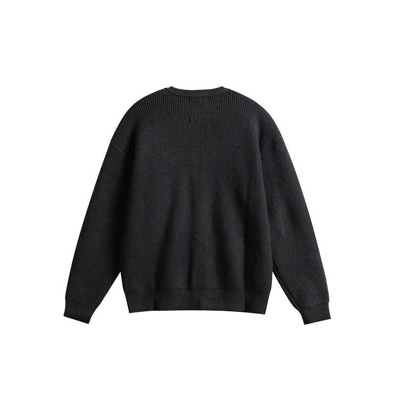 Damen Oversize-Rippenstrick-Cardigan mit Rundhals und durchgehender Knopfleiste Nord Taschen