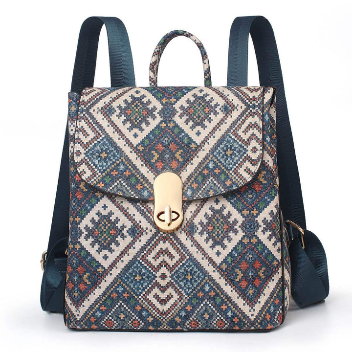 Damen Rucksackhandtasche im traditionellen Musterdesign Nord Taschen
