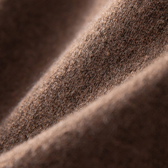 Damen Feiner Half-Zip-Pullover mit großzügigem Umschlagkragen und slimem Schnitt Nord Taschen