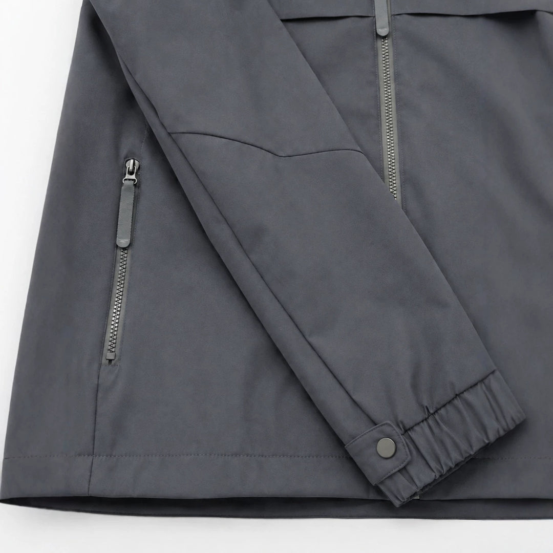 Damen Leichte Kapuzen‑Windjacke mit wasserabweisender Beschichtung, Reißverschluss und elastischem Saum Nord Taschen