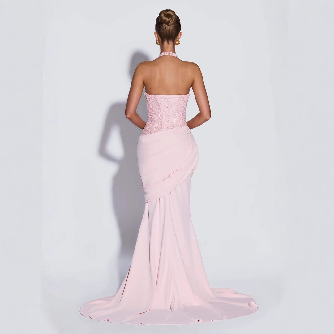 Damen Glänzendes Abendkleid mit figurbetontem Schnitt und schimmernden Pailletten