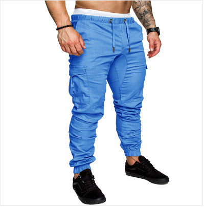 Herren taillierter Cargo-Jogger mit elastischem Bund, Kordelzug und aufgesetzten Taschen Nord Taschen