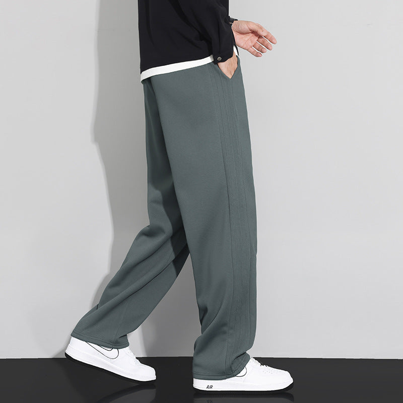 Herren Locker-weit geschnittene Lounge-Jogginghose mit Baumwoll-Fleece-Innenfutter und verstellbarem Kordelzug Nord Taschen