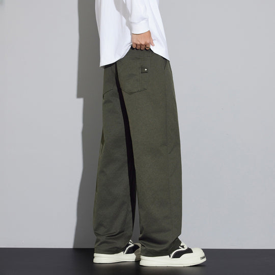 Herren Weite Relaxed‑Fit Stoffhose mit Tunnelzug & Bügelfalte Nord Taschen