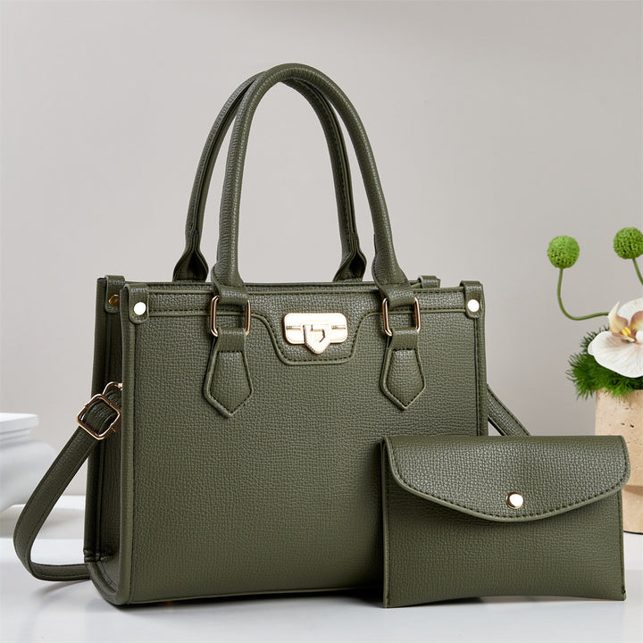 Damen elegante Henkeltasche mit abnehmbarer Clutch Nord Taschen