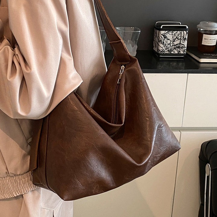 Damen große Ledertasche mit praktischem Design Nord Taschen