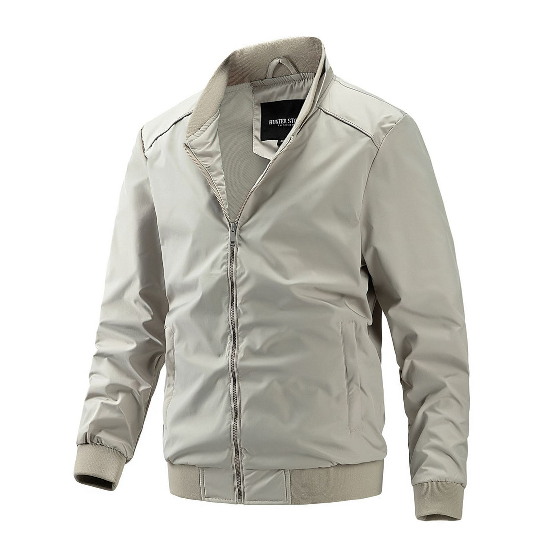 Herren Bomberjacke mit geripptem Bund und winddichtem wasserabweisendem Obermaterial Nord Taschen