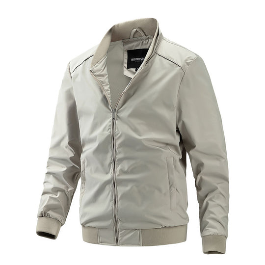 Herren Bomberjacke mit geripptem Bund und winddichtem wasserabweisendem Obermaterial Nord Taschen