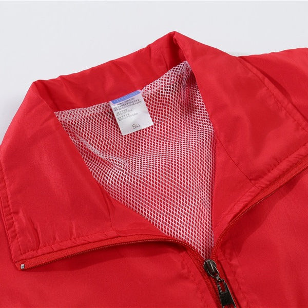 Herren Leichte Windjacke mit Mesh-Innenfutter, Stehkragen & elastischem Saum Nord Taschen