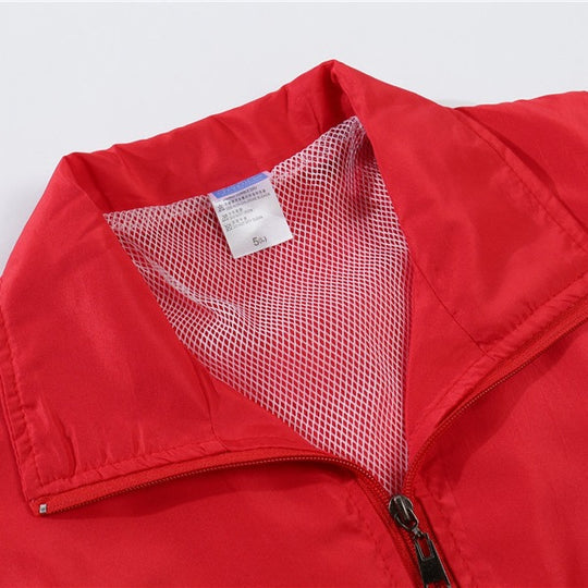 Herren Leichte Windjacke mit Mesh-Innenfutter, Stehkragen & elastischem Saum Nord Taschen