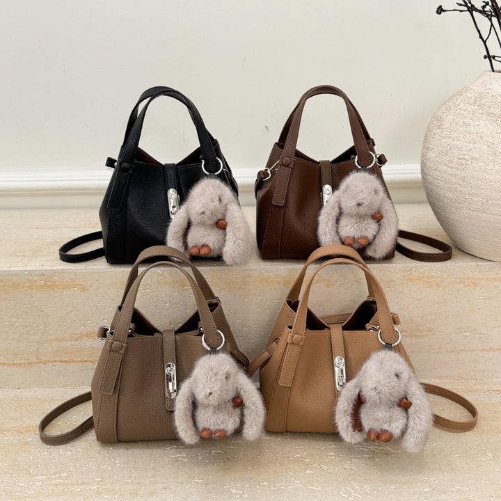 Damen Multifunktionale Handtasche mit abnehmbarem Kuscheltieranhänger Nord Taschen